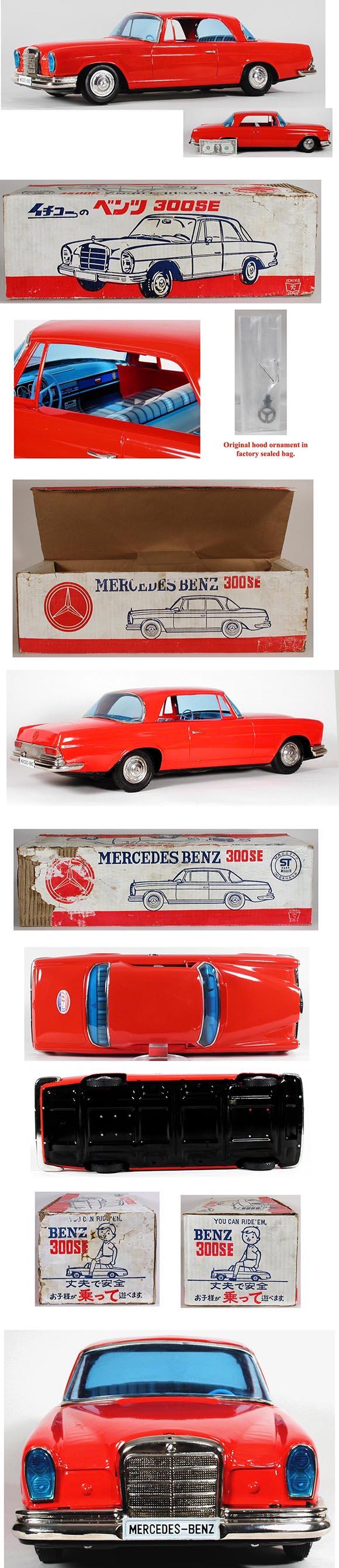 1970 Ichiko, Mercedes Benz 300 SE Coupe in Original Box